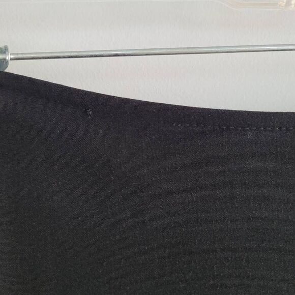 vintage y2k wash collection black ruched side midi skirt minimalist goth romanti - Picture 4 of 10